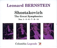 Leonard Bernstein Shostakovich The Great Symphonies Nos 1-5-6-7-9-14 (4 CD) артикул 9416b.