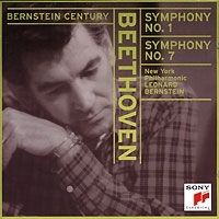 Beethoven Symphonies Nos 1 & 7 New York Philharmonic Leonard Bernstein артикул 9442b.